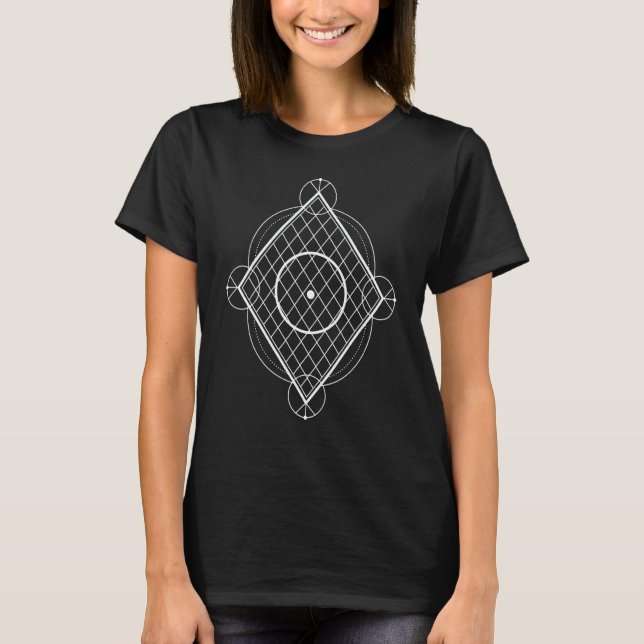 Alchemy Sacred Geometry Diamond Circle T-Shirt (Front)