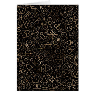 Alchemy symbols Astrological symbols pattern #2