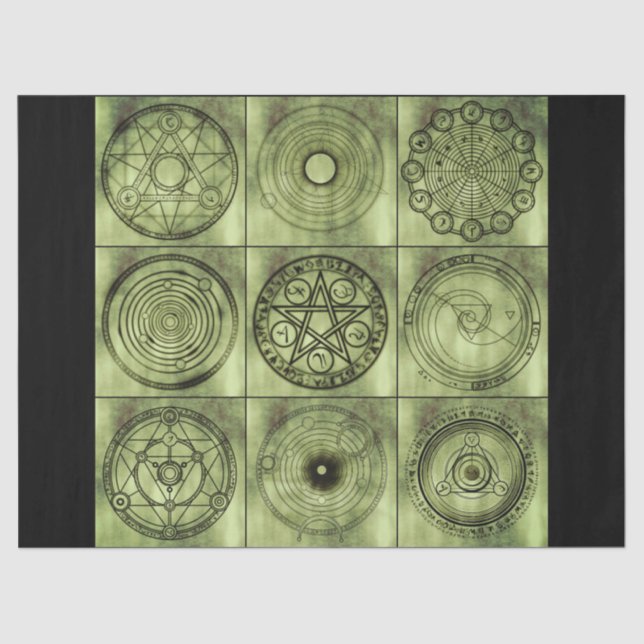 alchemy symbols tissue paper (Front)