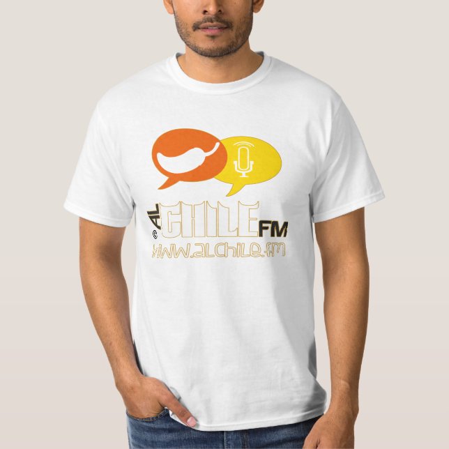 ALCHILE.FM RADIO, CUSTOMIZABLE T-SHIRTS (Front)