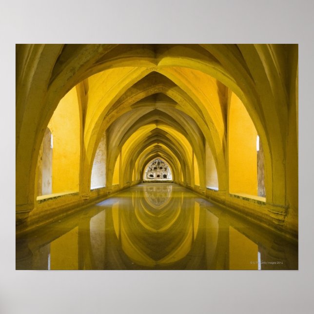 AlcÌÁzar of Seville, Seville Province, Spain Poster (Front)