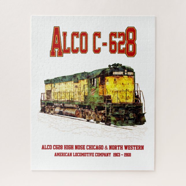 Alco C-628 aka Alco Century 628 Diesel Locomotive Jigsaw Puzzle (Vertical)