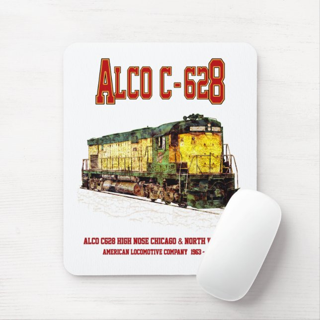 Alco C-628 aka Alco Century 628 Diesel Locomotive Mouse Mat (With Mouse)