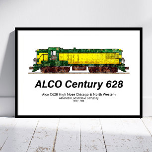 Alco C-628 aka Alco Century 628 Diesel Locomotive Poster