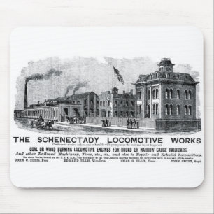 Alco-Schenectady Locomotive Works, 1870 Mouse Mat