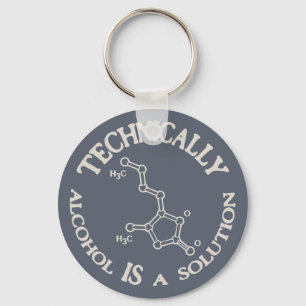 Alcohol, A Solution Key Ring