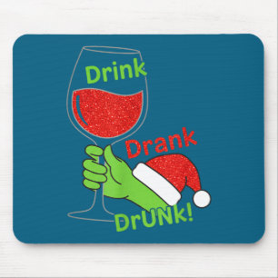 Alcohol & Tails Drink Drank Drunk! Funny Chris Mouse Mat