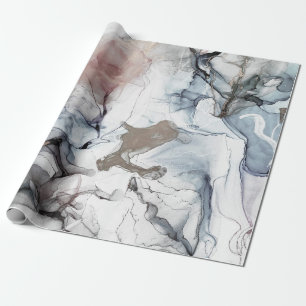 Alcohol Background. Gray and Black Stains. Ice Bac Wrapping Paper