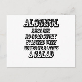 ALCOHOL - Because Postcard