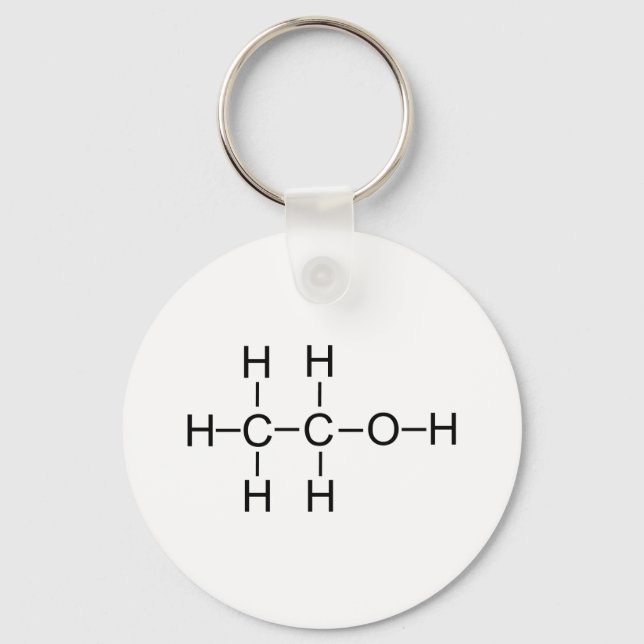 Alcohol - Chemical Formula Key Ring (Front)