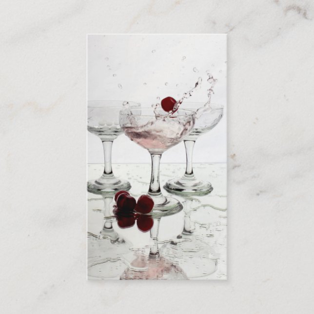 Alcohol Cherry Business Card (Front)