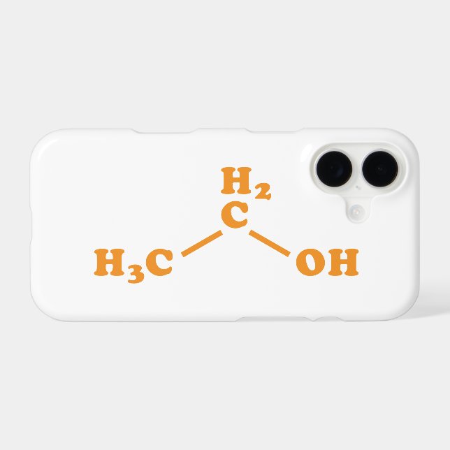 Alcohol Ethanol Molecular Chemical Formula (Back (Horizontal))