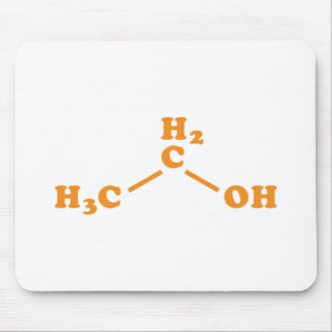 Alcohol Ethanol Molecular Chemical Formula Mouse Mat