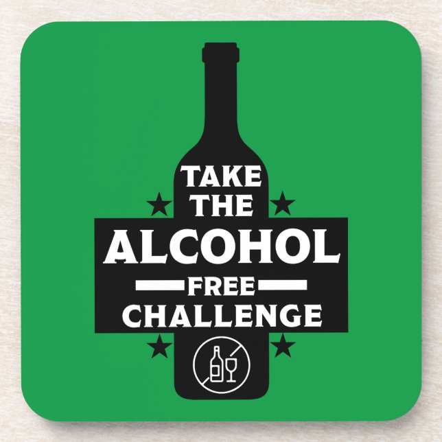  Alcohol Free And Sober Coaster (Front)