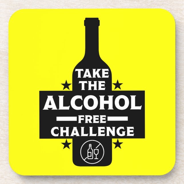  Alcohol Free And Sober Coaster (Front)