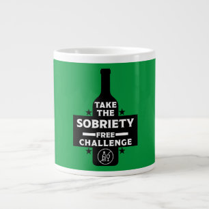 Alcohol Free And Sober Large Coffee Mug