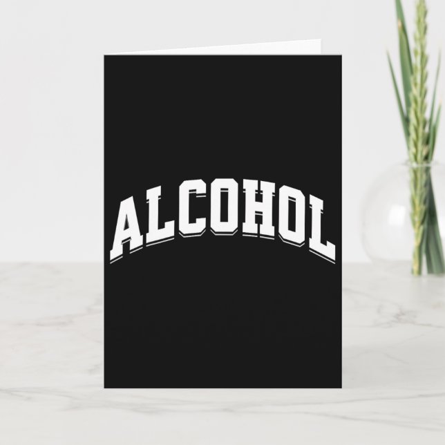 Alcohol Funny Drinking Preppy Aesthetic Beer Wine  Card (Front)