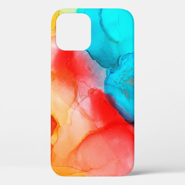 Alcohol ink abstract background, macro photoabstra Case-Mate iPhone case (Back)
