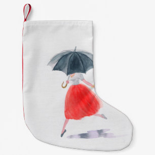 Alcohol Ink Abstract. Bleached Mineral Vintage. Br Small Christmas Stocking