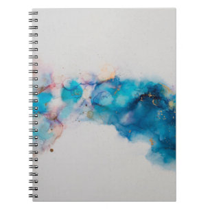 Alcohol Ink Art. Abstract painting. Alcohol Ink ba Notebook
