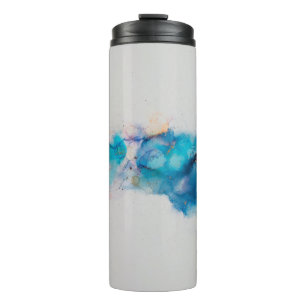 Alcohol Ink Art. Abstract painting. Alcohol Ink ba Thermal Tumbler
