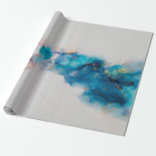Alcohol Ink Art. Abstract painting. Alcohol Ink ba Wrapping Paper