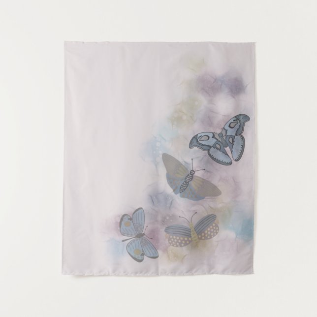 Alcohol Ink Butterflies  Tapestry (Front)