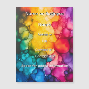 Alcohol Ink Design Magnetic Card