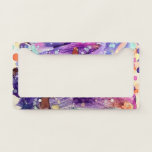 Alcohol Ink Galaxy  Licence Plate Frame<br><div class="desc">Made using an original alcohol ink painting.</div>