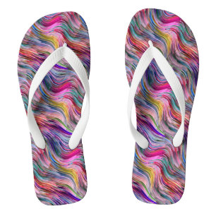 Alcohol Ink Pair of Flip Flops