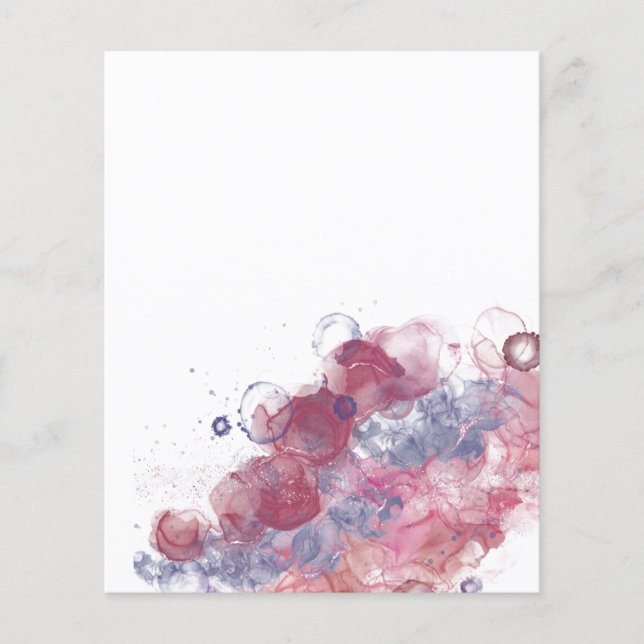 Alcohol Ink Pink Drops (Front)