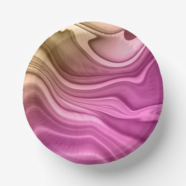 Alcohol Ink Set Aurora Digital Paper-40817 Paper Plate (Front)