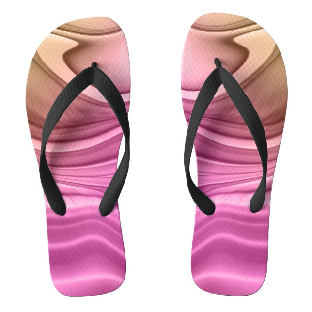Alcohol Ink Set Aurora Digital Paper Flip Flops (Footbed)