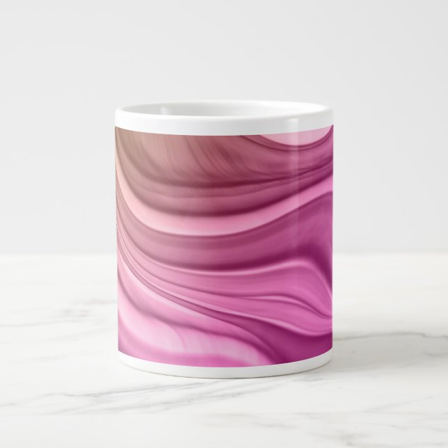 Alcohol Ink Set Aurora Digital Paper Large Coffee Mug (Front)