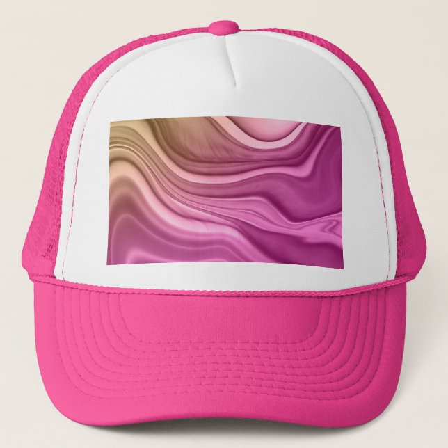 Alcohol Ink Set Aurora Digital Paper Trucker Hat (Front)