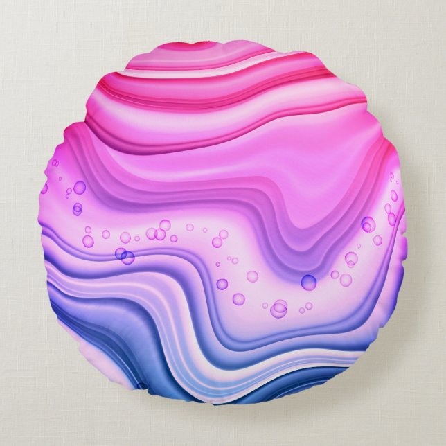 Alcohol Inkset Cotton Candy Digital Paper-40818 Round Cushion (Front)