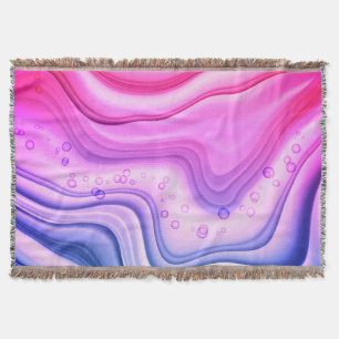 Alcohol Inkset Cotton Candy Digital Paper-40818 Throw Blanket