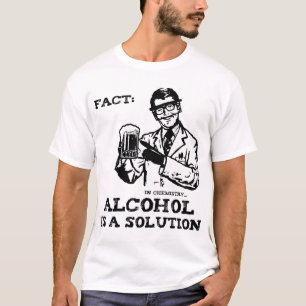 Alcohol is a Solution in Chemistry Retro T-Shirt
