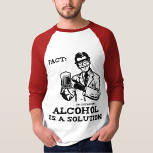 Alcohol is a Solution in Chemistry Retro T-Shirt