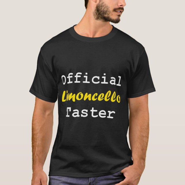 Alcohol Official Limoncello Taster Lemon  T-Shirt (Front)