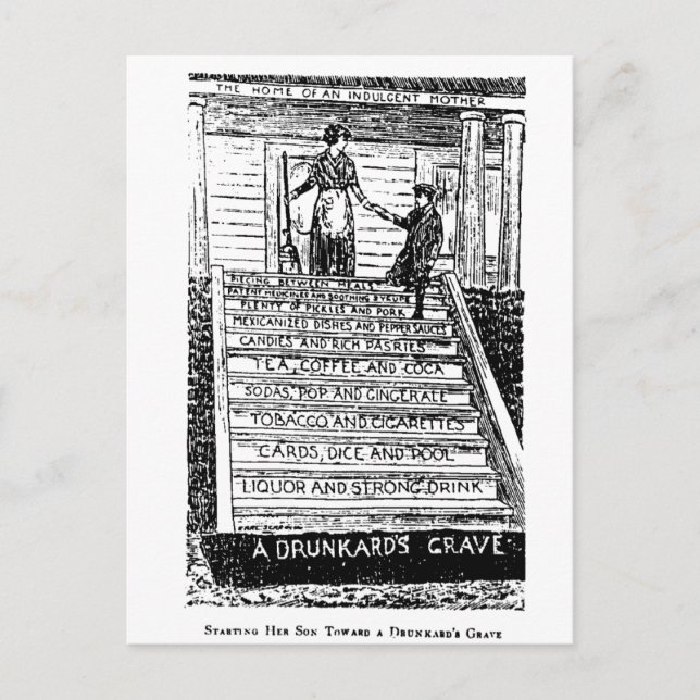 Alcohol Opens the Gateway to Hell Postcard (Front)