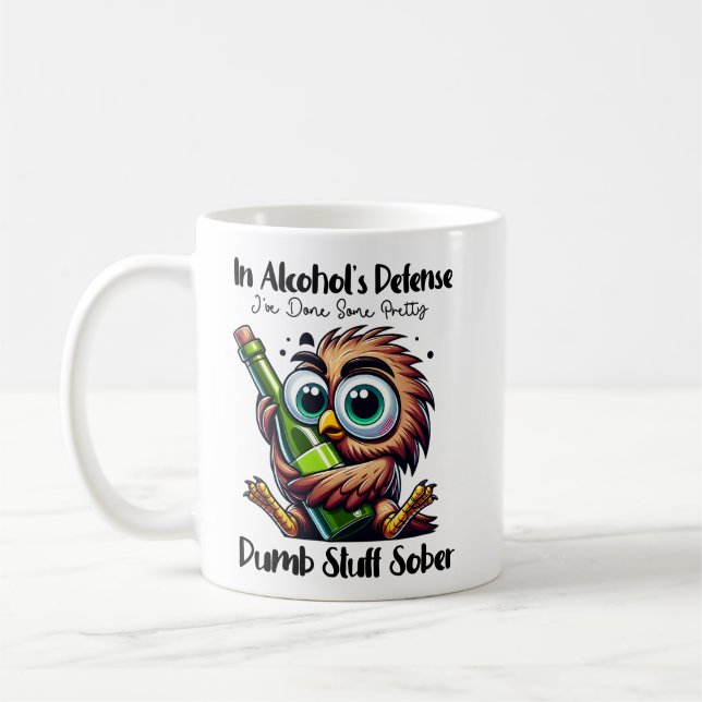 Alcohol’s Defence Owl Mug (Left)