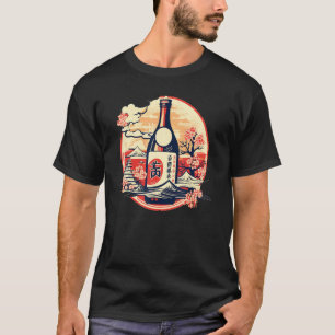 Alcohol Sake Bottle for japanese and Asian Culture T-Shirt