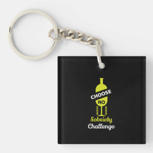 Alcohol Sobriety Alcohol Free Teetotal Support Key Ring