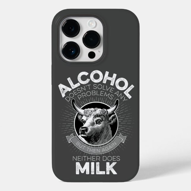 Alcohol vs. Milk Case-Mate iPhone Case (Back)