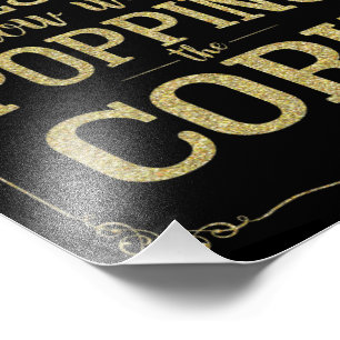 alcohol wedding sign, pop cork, popped question, photo print