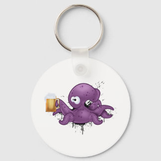 Alcoholic octopus key ring