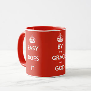 Alcoholics Anonymous Slogans Mug (Red)
