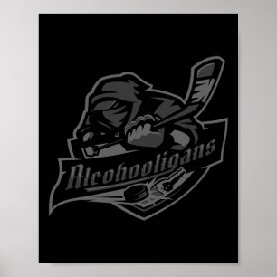 Alcohooligans Blackout Edition All Star Ice Hockey Poster