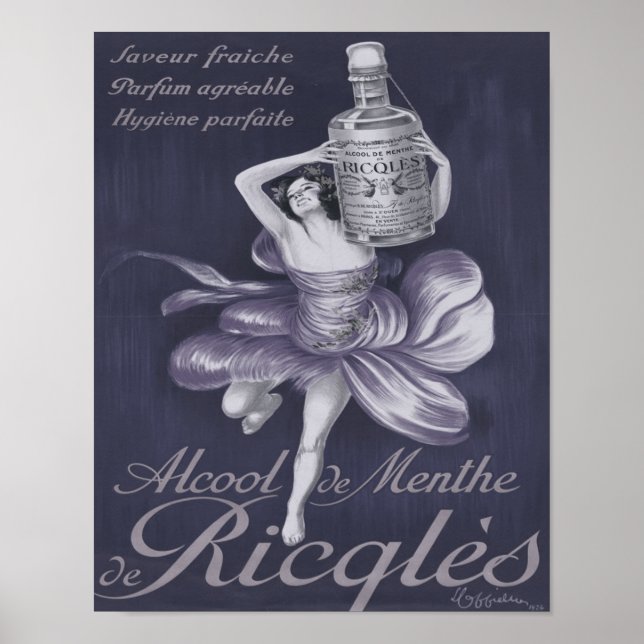 Alcool de menthe de Ricqlès 1924 Poster (Front)